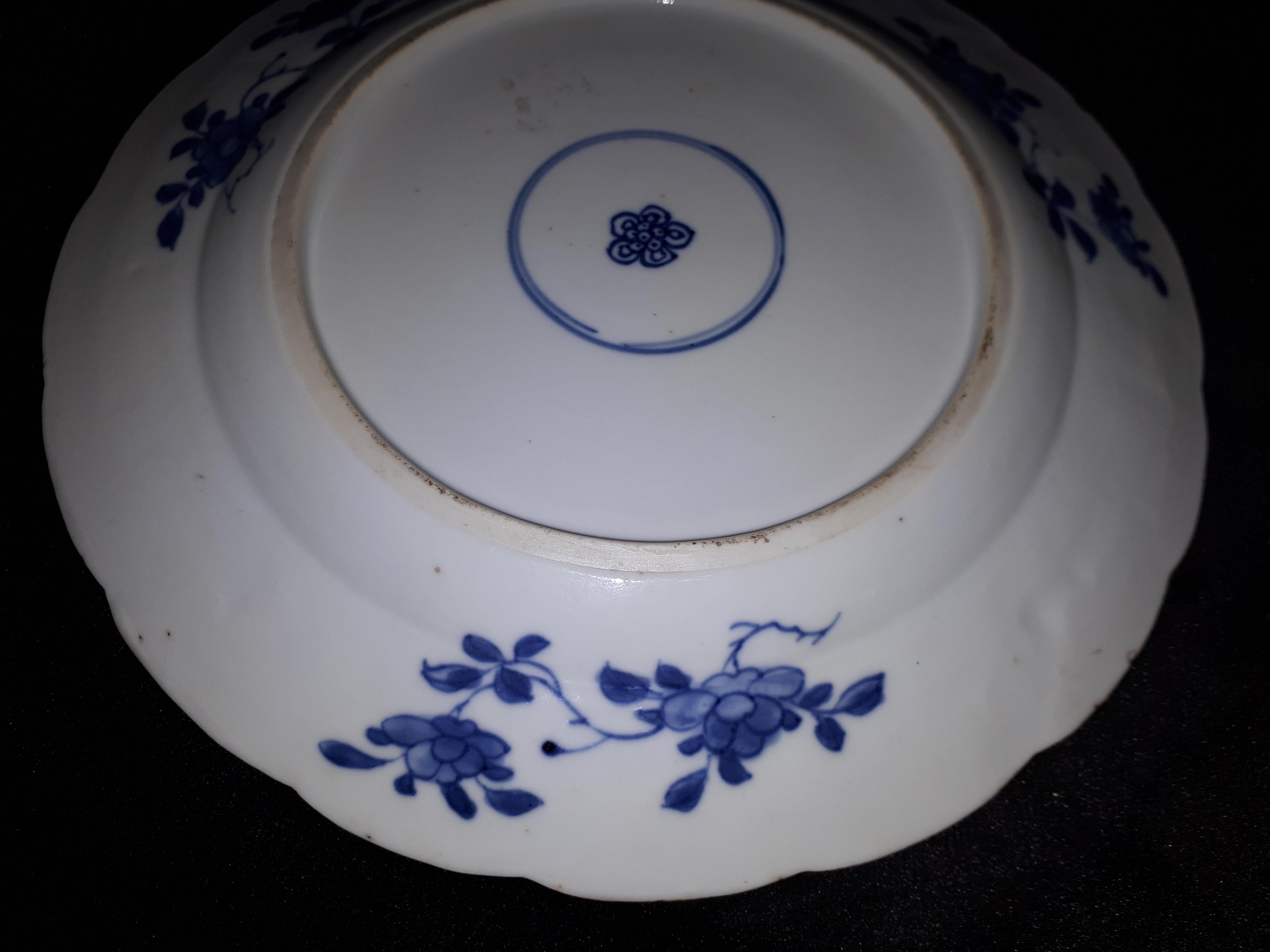 Chinese Blue White Plate, China Kangxi Period 3