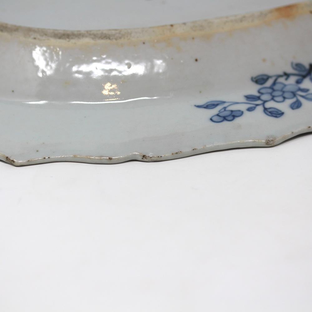Chinese Blue & White Porcelain Platter  Qianlong 7