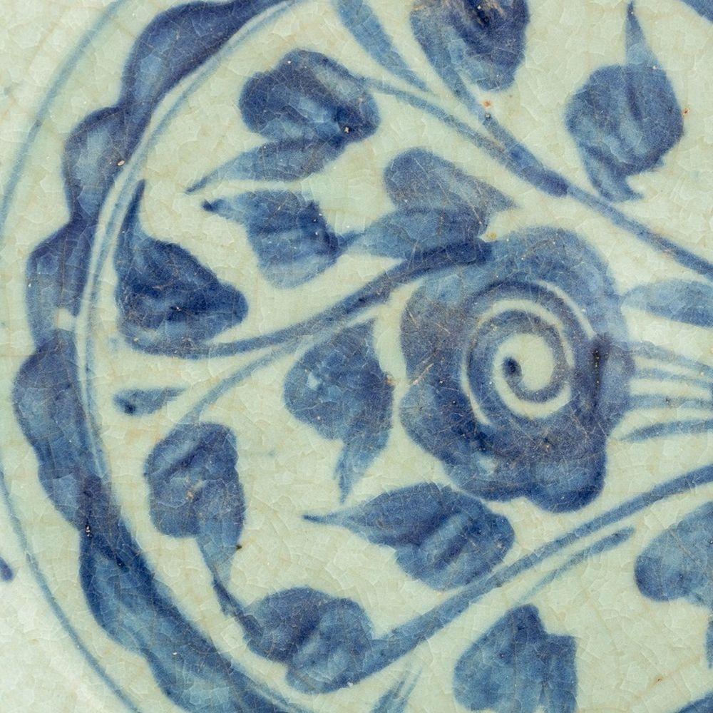 Ming Chinese Blue & White Swatow Ware Bowl, 17th C. in vendita