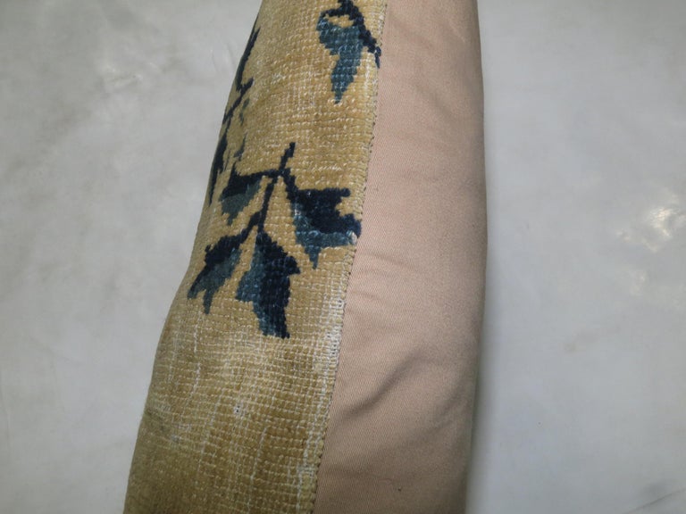 Chinese Bolster Rug Pillow In Good Condition For Sale In New York, NY