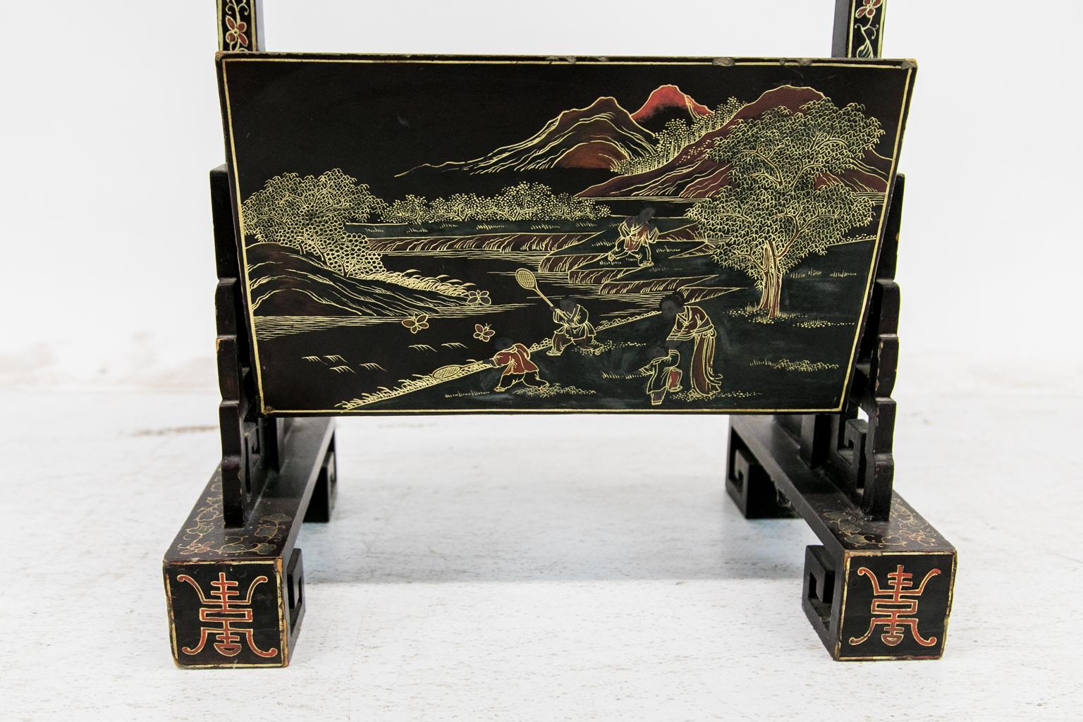 Gold Chinese Book/Periodical Rack For Sale