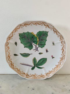 Assiettes murales botaniques chinoises avec fleurs et insectes, lot de trois
