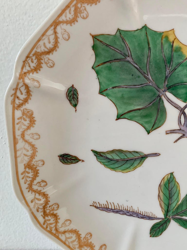 Chinese Botanical Wall Plates with Flora and Insects, Set of Three For ...
