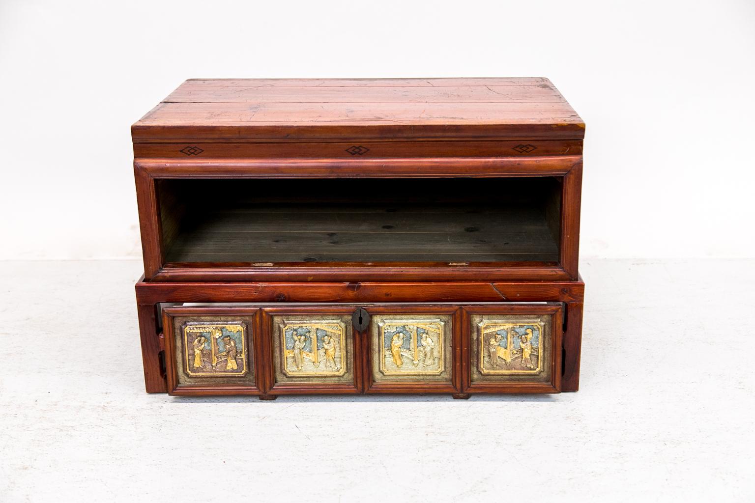 Mid-19th Century Chinese Box on Stand For Sale