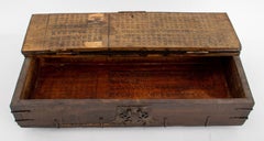 Chinese Brass Bound Scroll Box, 19th Century