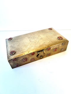 Chinese Brass Bronze Enamel Double Blessing Cloisonne Box