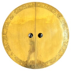Chinese Brass Round Back Plate for Double Entry Doors