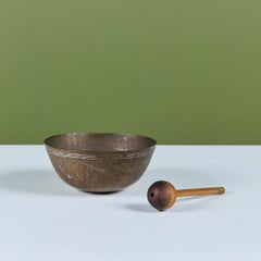 Chinese Brass Singing Bowl and Mallet