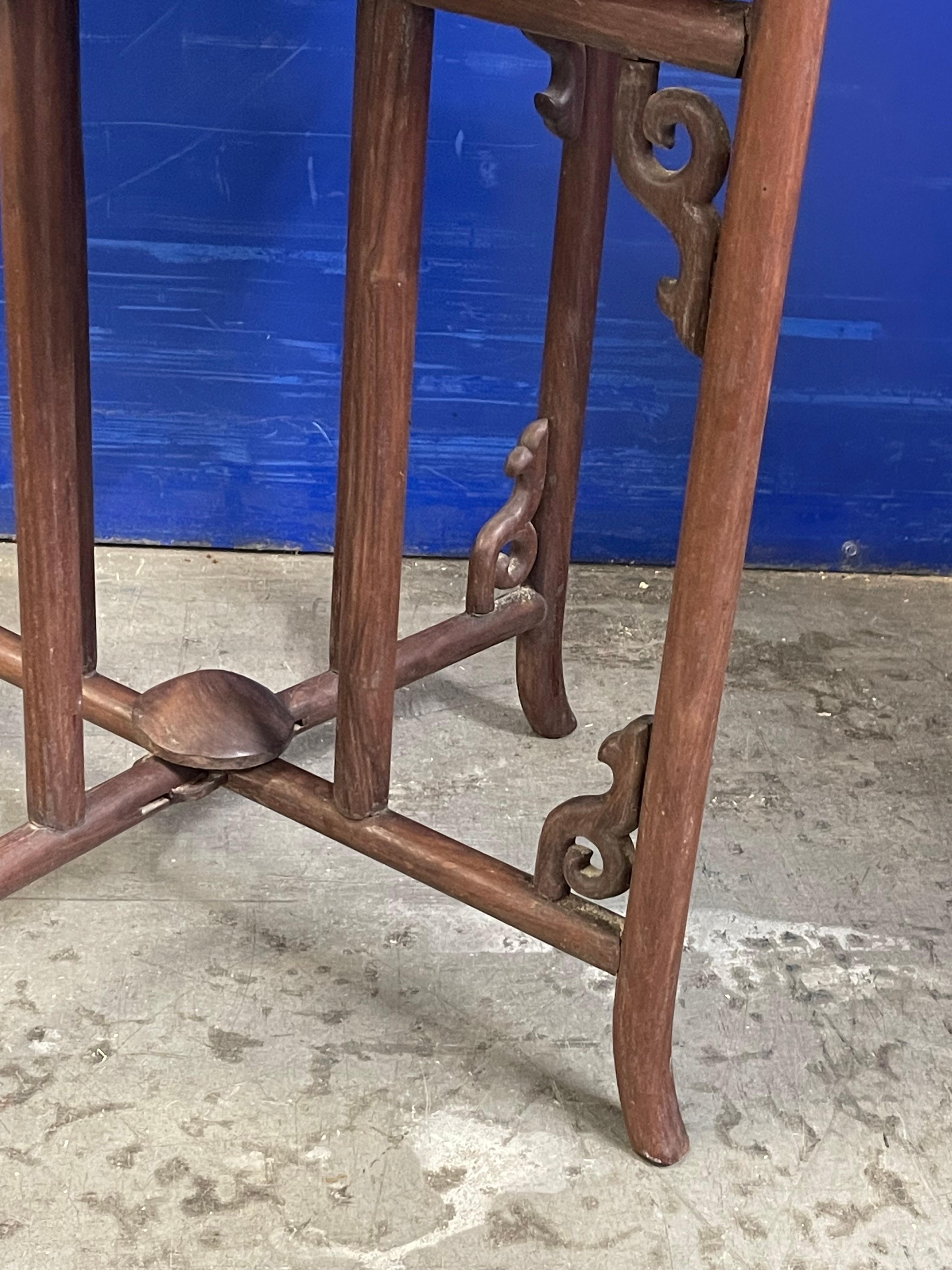 XX secolo Tavolo cinese a vassoio in ottone 1900c in vendita