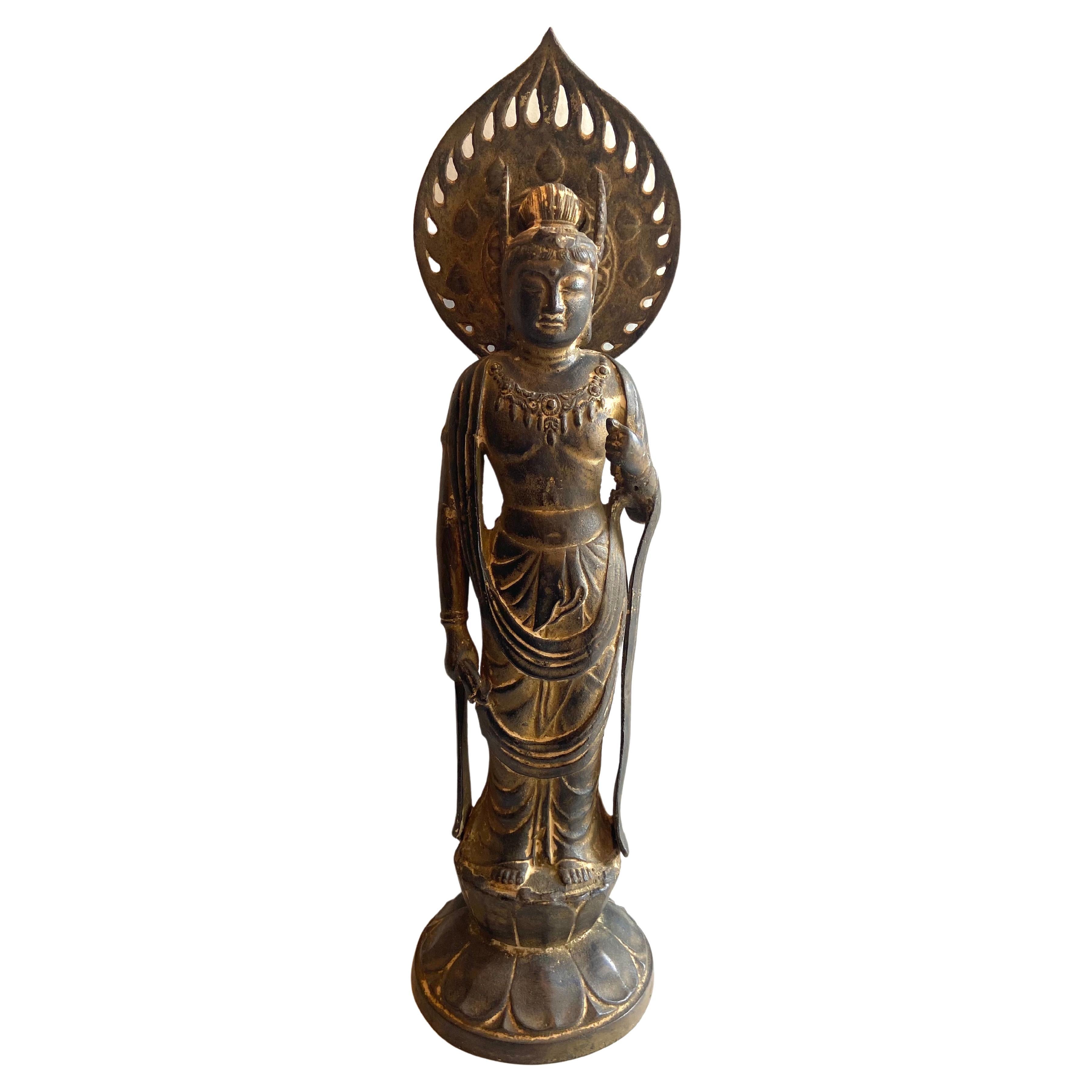 Chinese Bronze Bodhisattva Quan Yin Statue For Sale