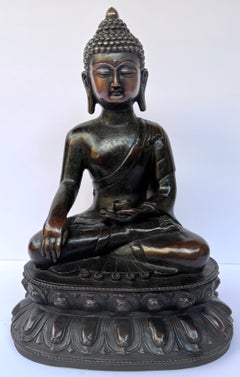 Chinese Bronze Figure of Shakyamuni Buddha Earlier 20th Century or Older