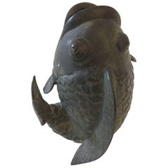 Chinese Bronze Fish Form Vase