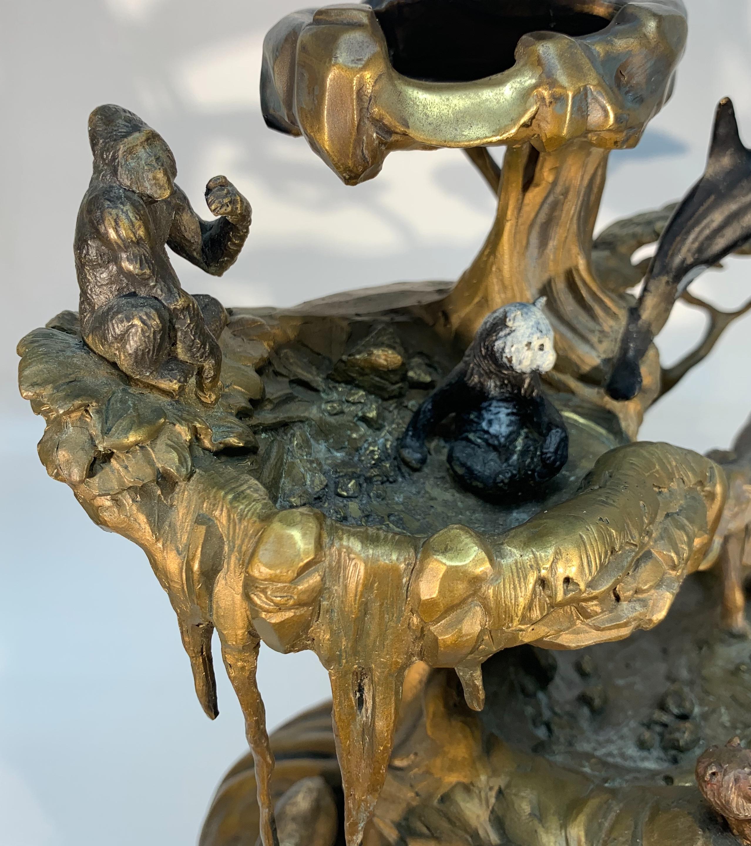 Chinese Bronze Fountain with Animals and in the Shape of a Tree 8
