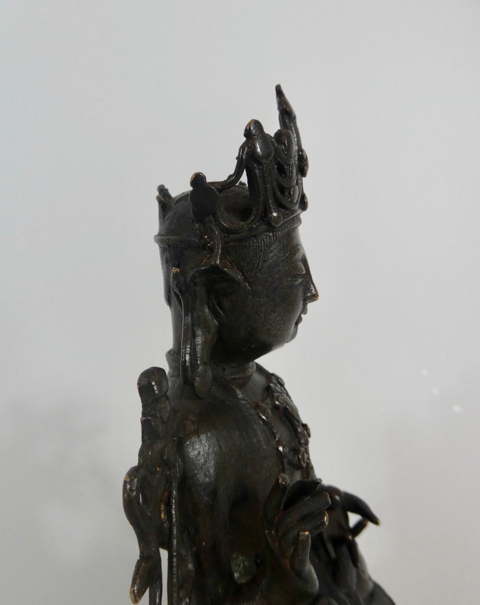 Chinese Bronze Guanyin, circa 1600, Ming Dynasty 1