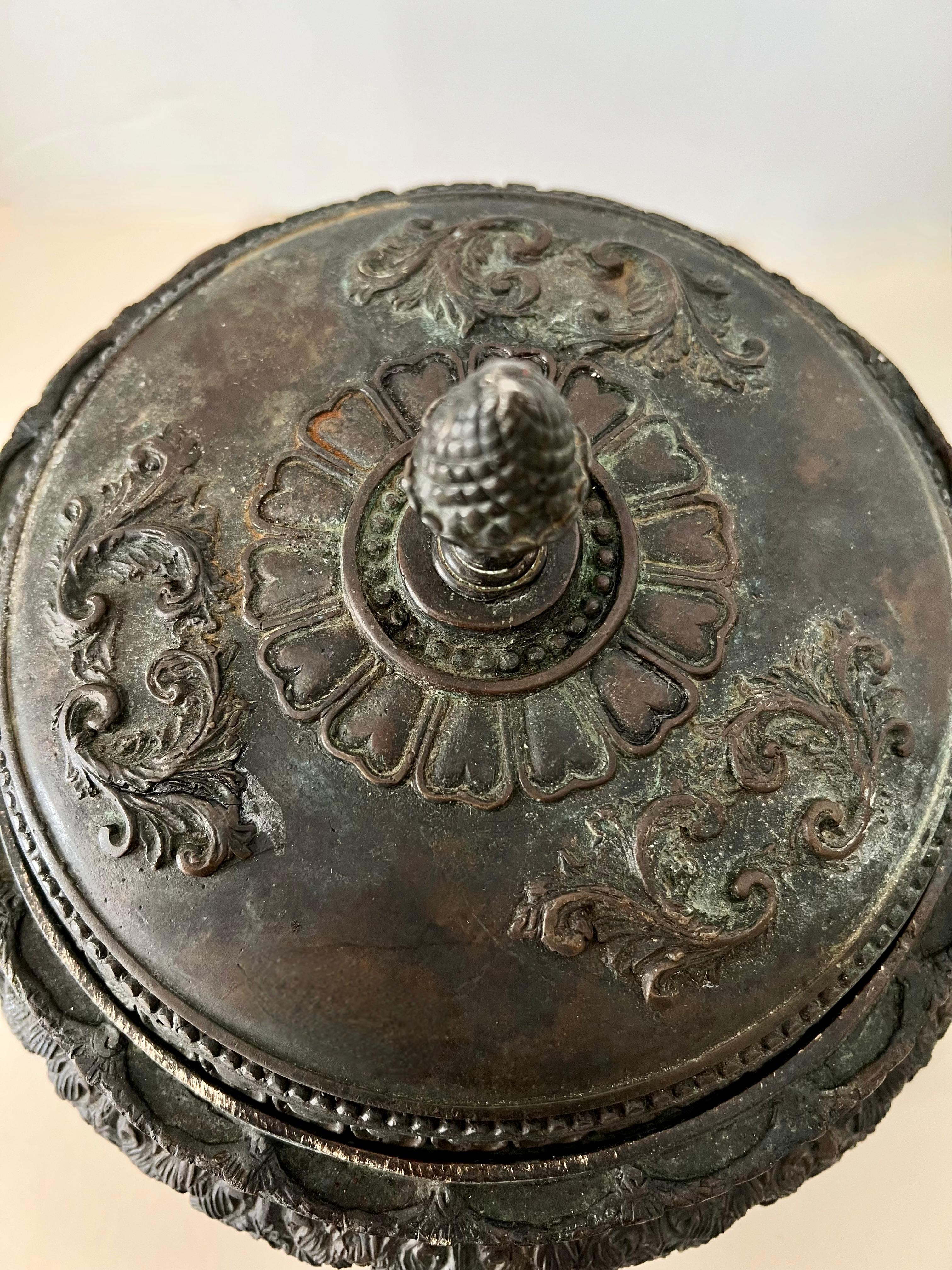XIXe siècle Brûleur d'encens ou encensoir chinois en bronze en vente