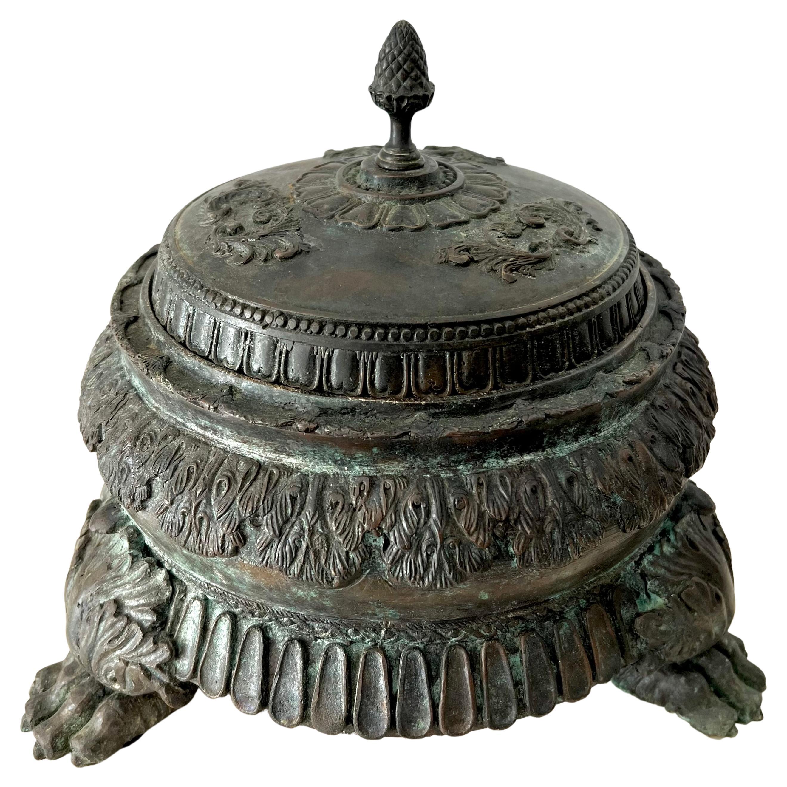 Chinese Bronze Incense Burner or Censer For Sale