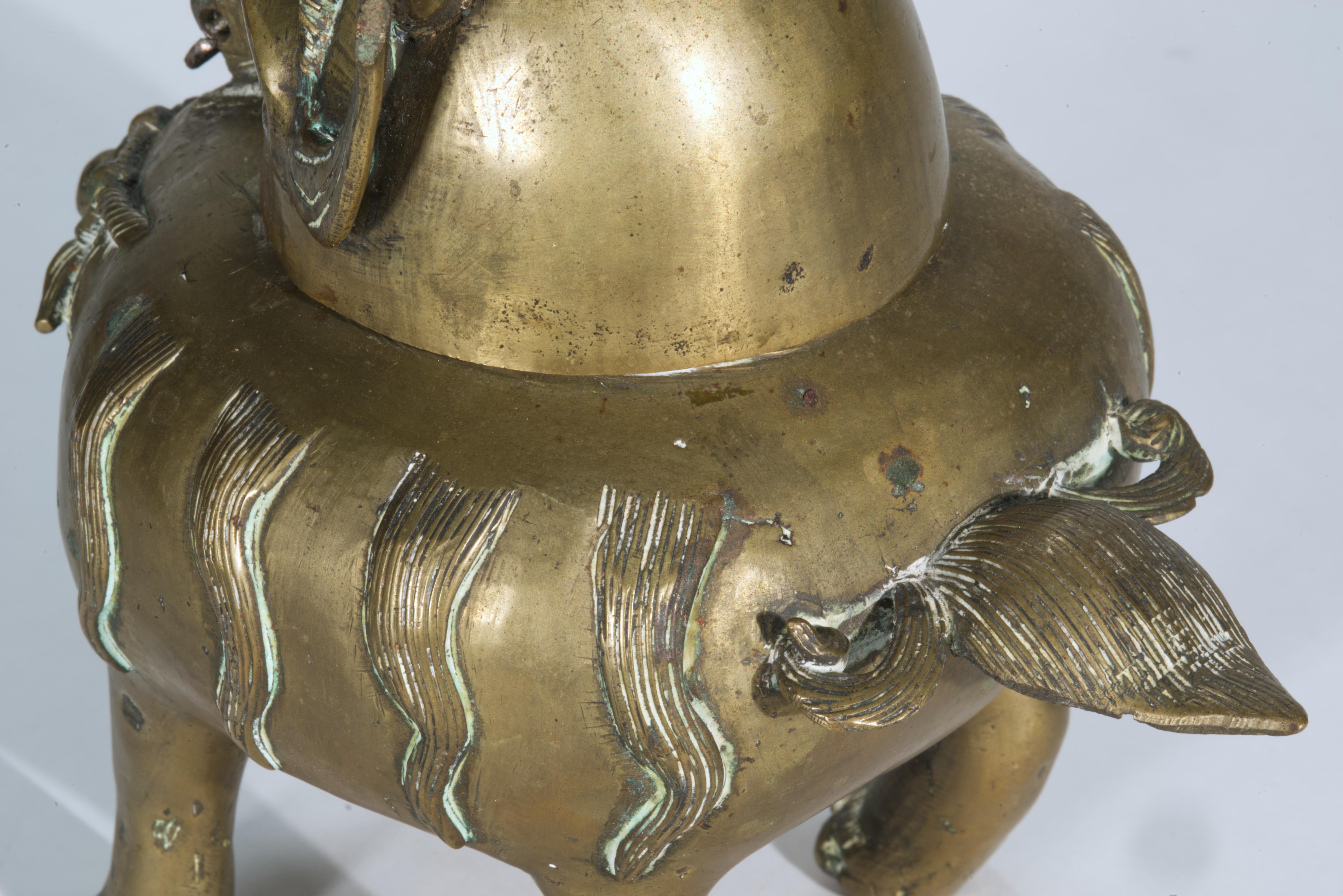 Chinesisches Bronze-Luduan-Röhrchen mit Deckel, 19. Jahrhundert im Angebot 5