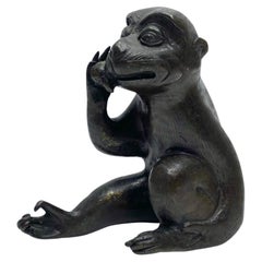 Antique Chinese bronze Monkey, 17th Century, Ming Dynasty.