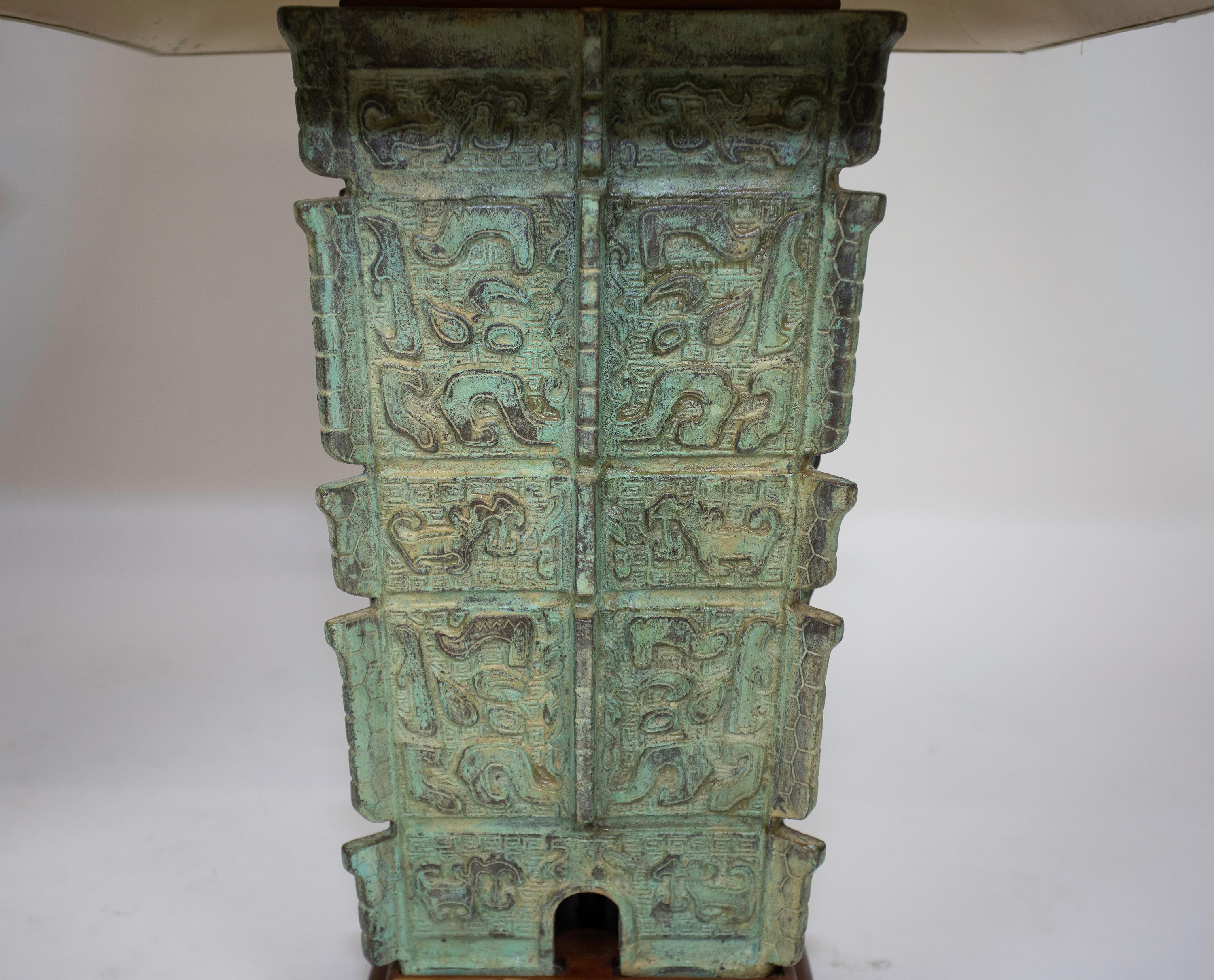 Chinese Bronze Pagoda Lamps For Sale 1