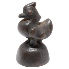 Chinese Bronze Rooster Scale Weight, c. 1800