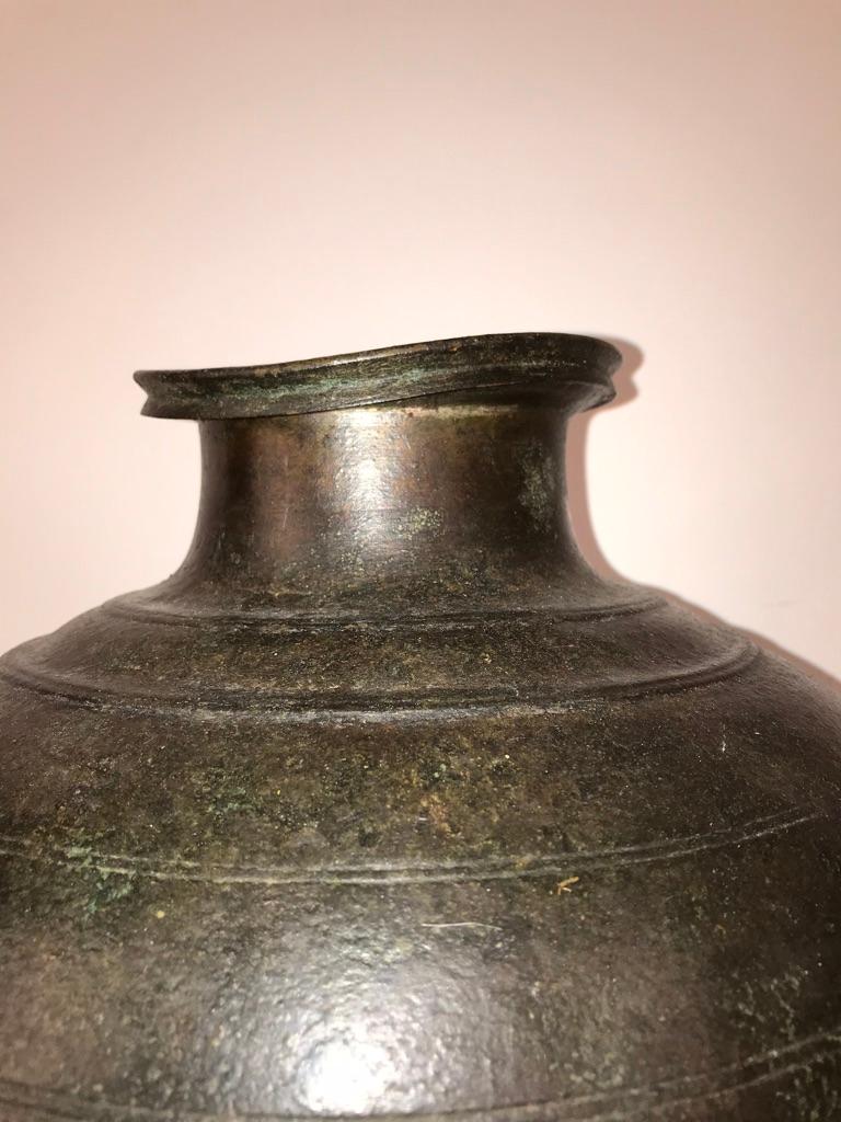 Chinese Bronze Round Storage Jar 1