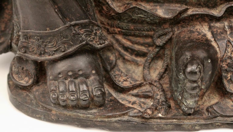 Chinese Bronze Sculpture of Seated Laughing Buddha, 19th ...