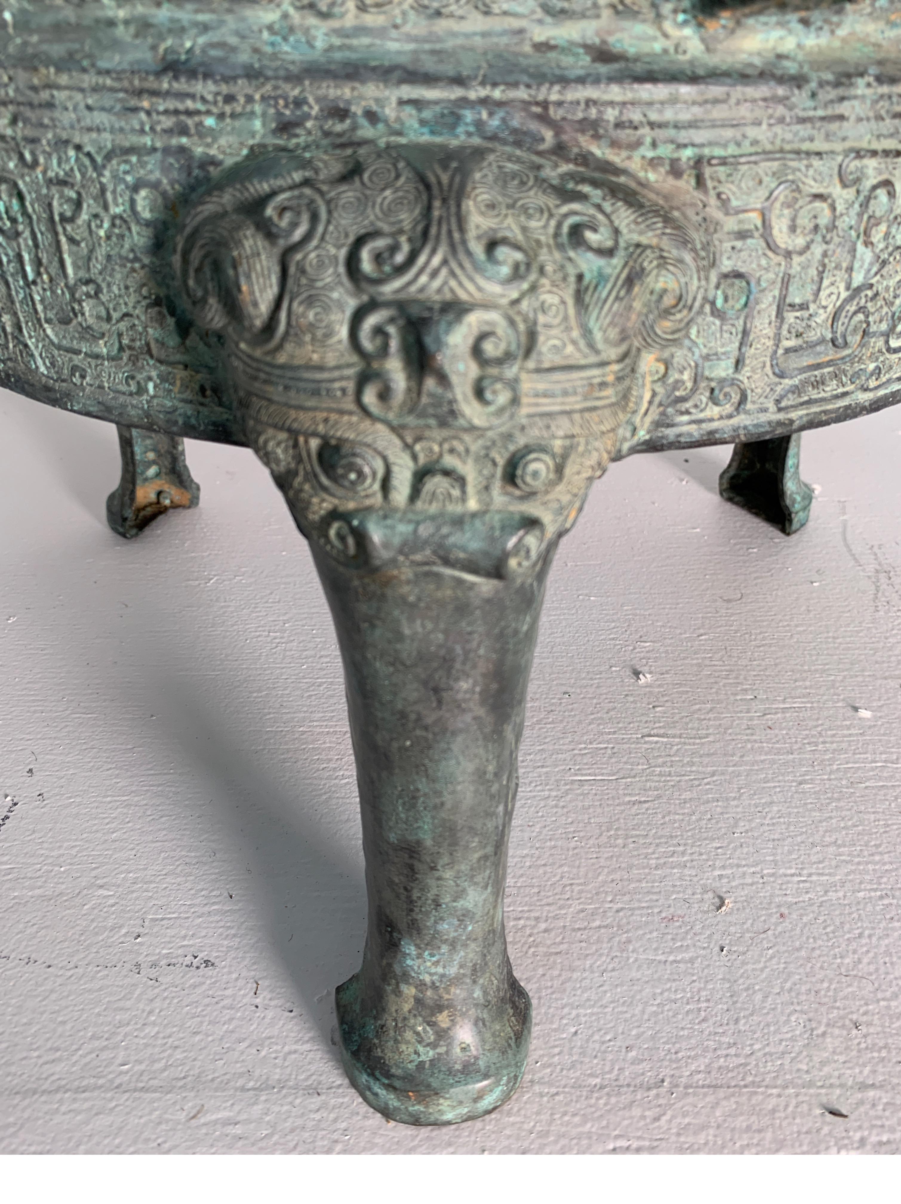 Chinese Bronze Shengding, 1850 Reproduction of 4th Century BCE 2