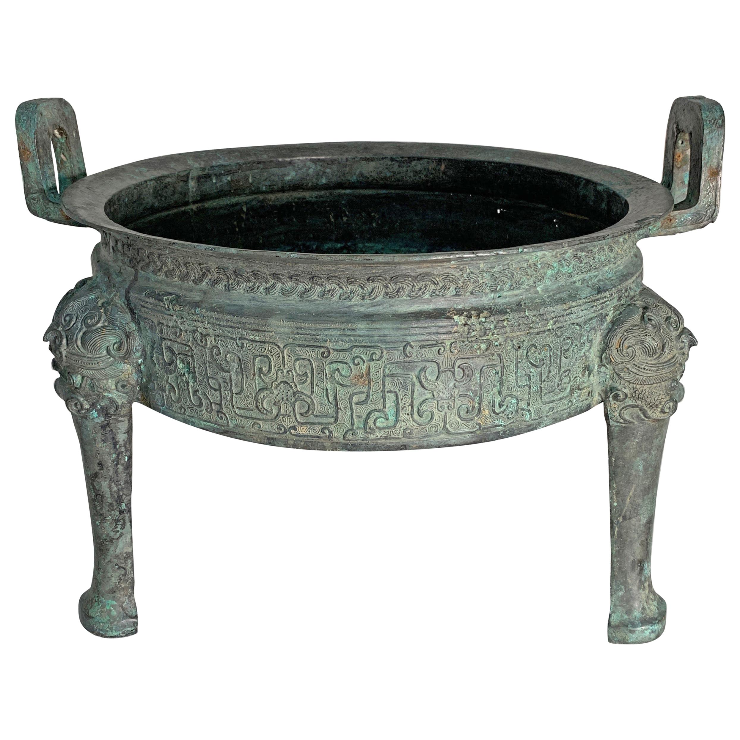 Chinese Bronze Shengding, 1850 Reproduction of 4th Century BCE