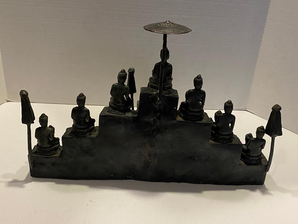Chinese Bronze Temple of 22 Buddhas For Sale 3