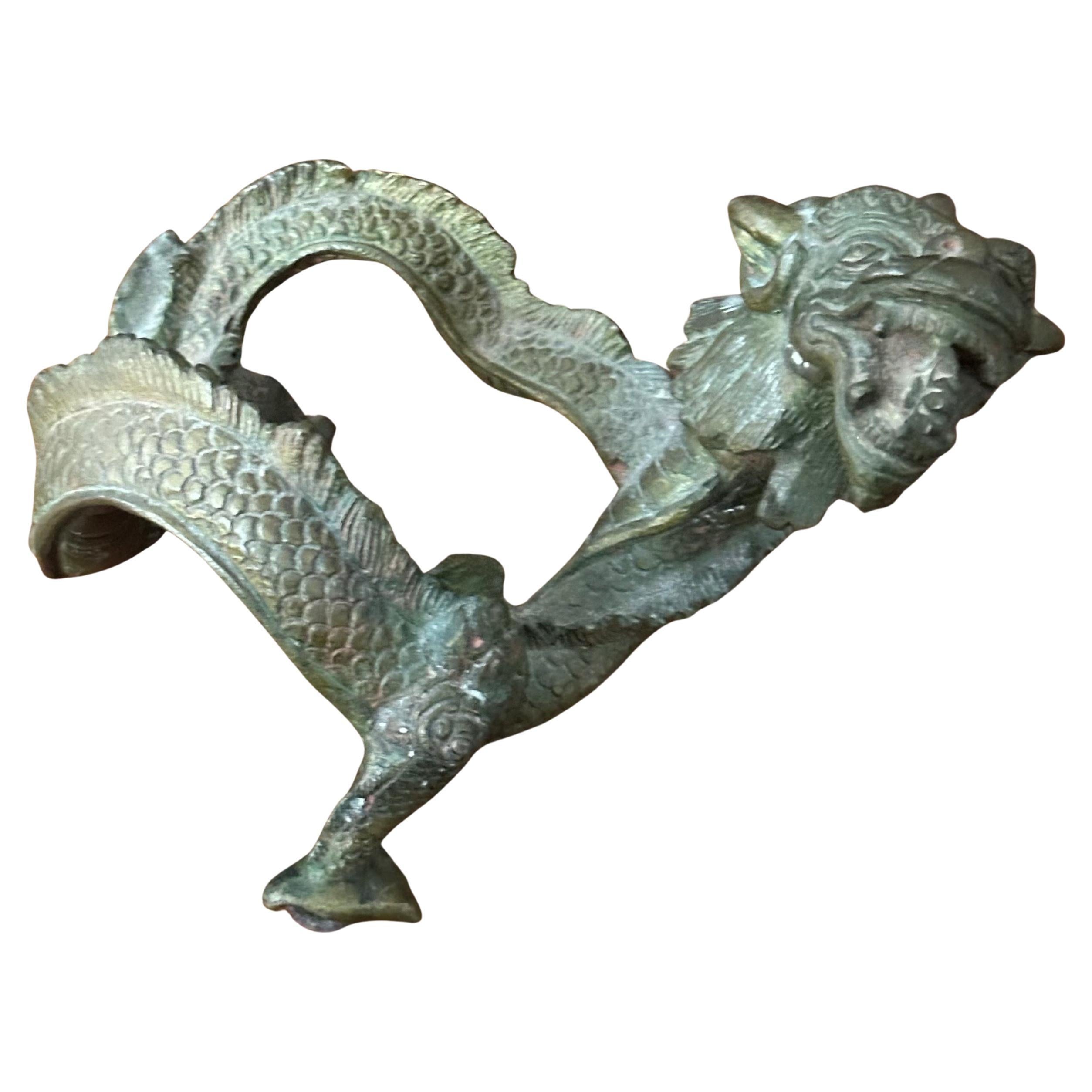 Chinois Encensoir / brûleur d'encens chinois en bronze trois pièces Dragon / Chien Foo en vente