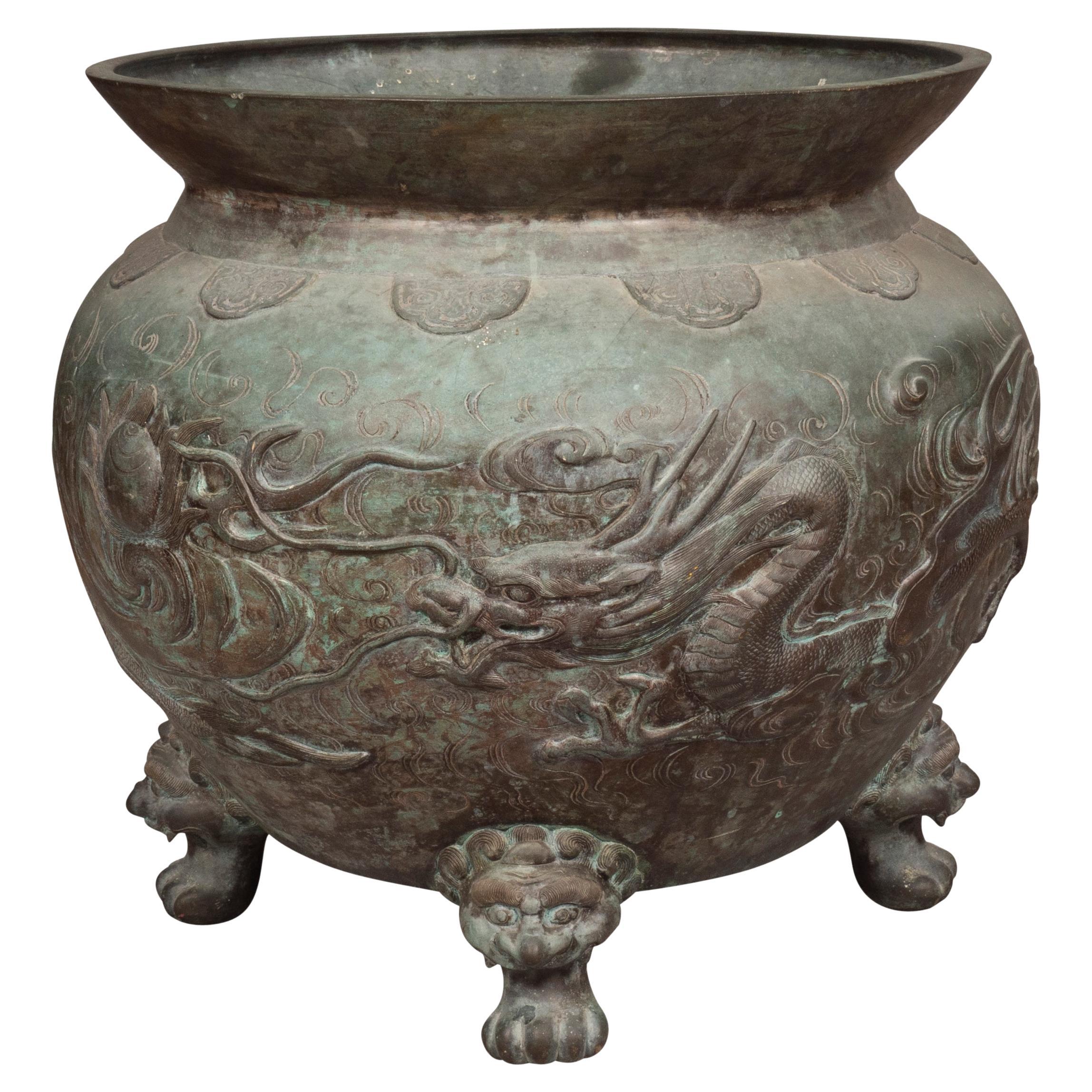 Chinese Bronze Urn For Sale