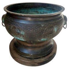 Chinese Bronze Vessel with Ring Handle