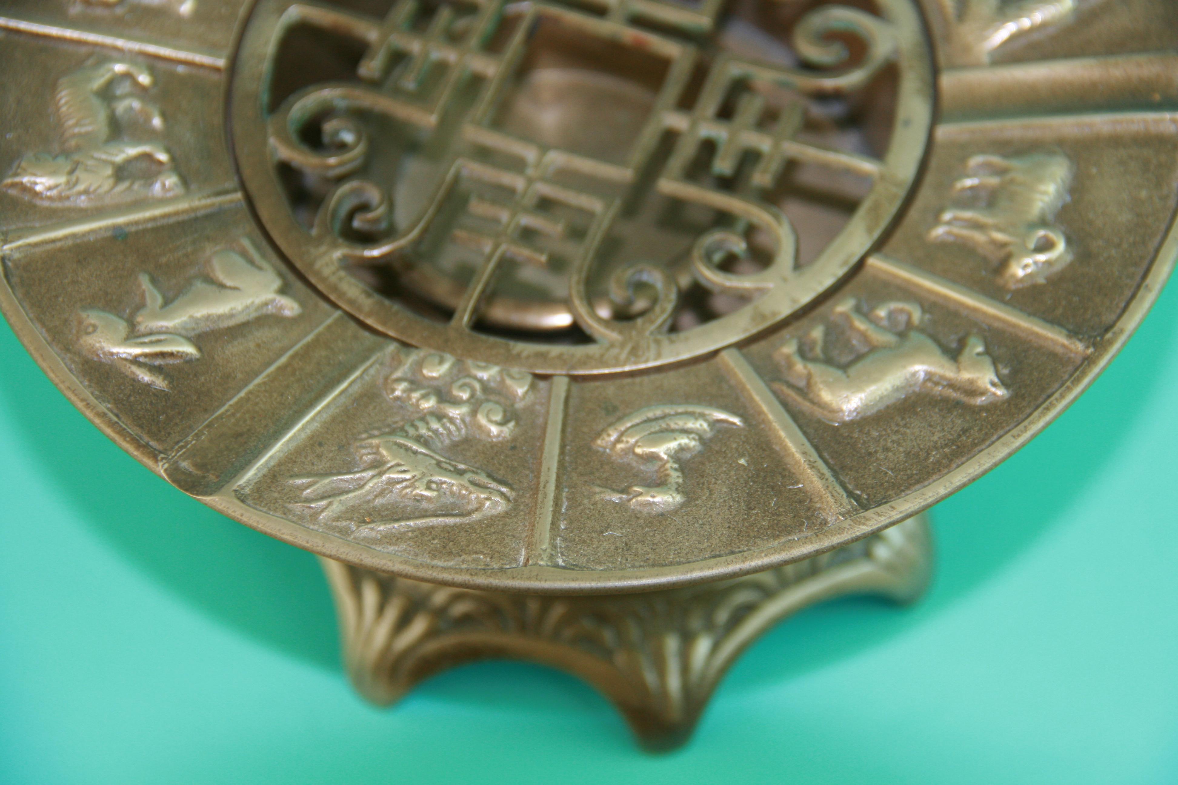 Hand-Crafted Chinese Bronze Zodiac Incense Censor For Sale