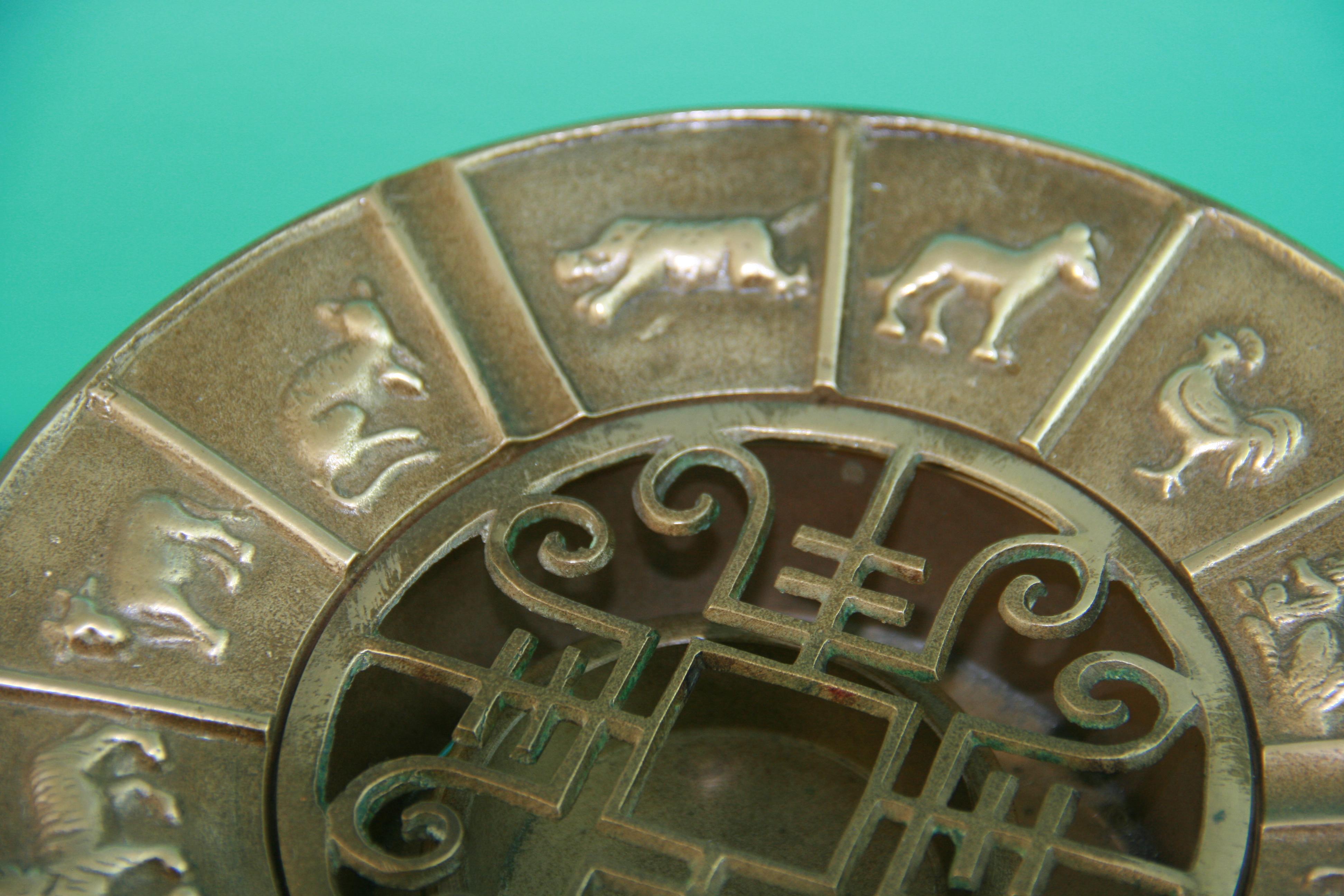 Mid-20th Century Chinese Bronze Zodiac Incense Censor For Sale