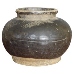 Chinese Brown Glazed Earthenware Jar