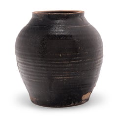 Chinese Brown Glazed Storage Jar, c. 1900