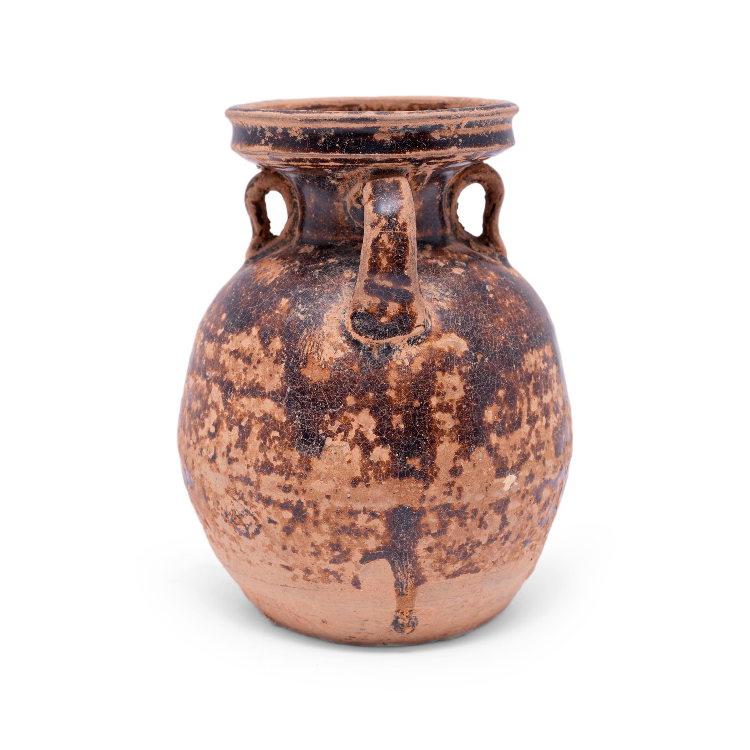 Chinese Brown Glazed Water Ewer, c. 1850 In Good Condition In Chicago, IL