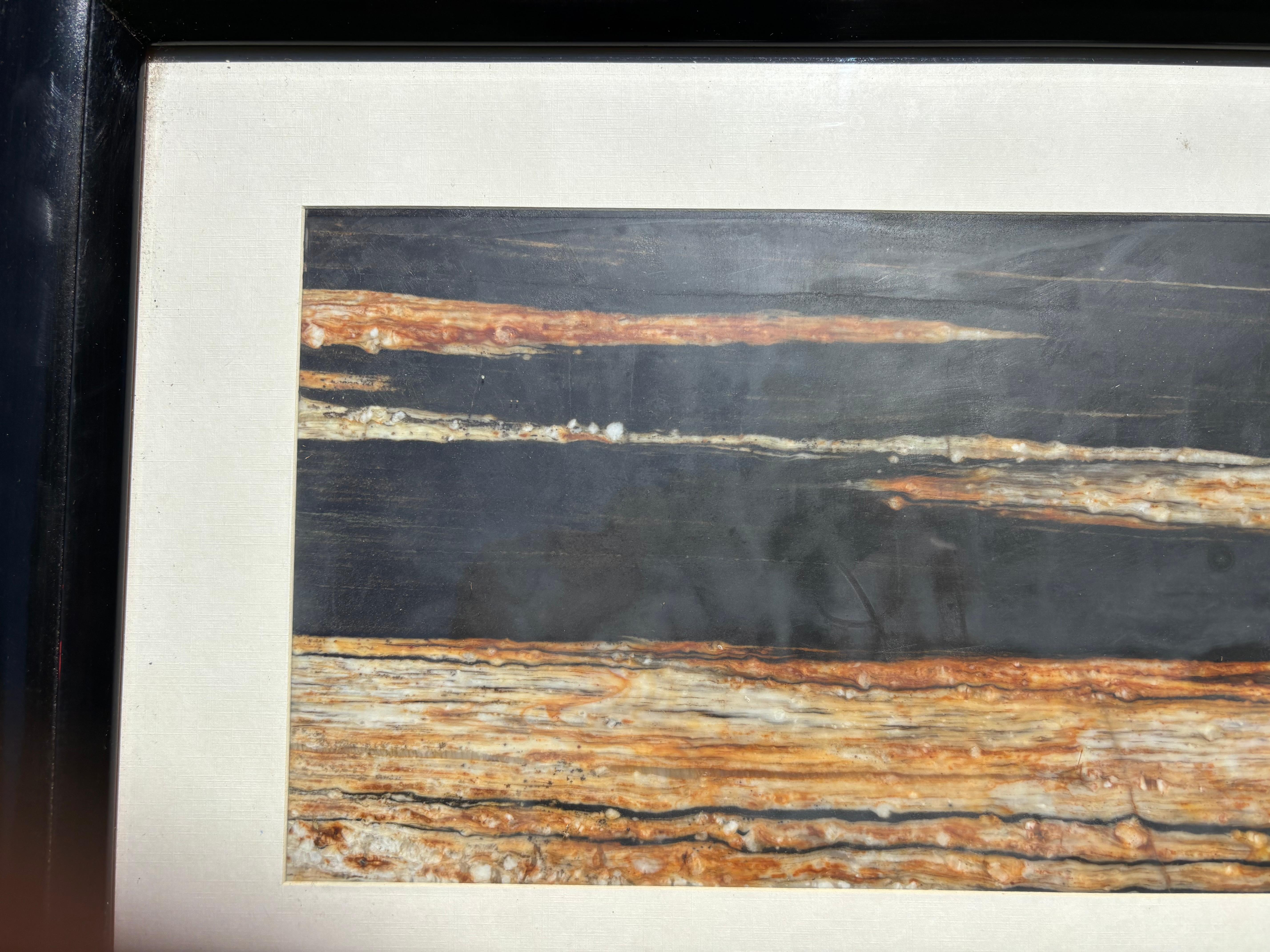 Chinesisch  Sprudelnde Ufer Schwarz-Weiß-Mondlicht Natursteinmalerei (Handgeschnitzt) im Angebot