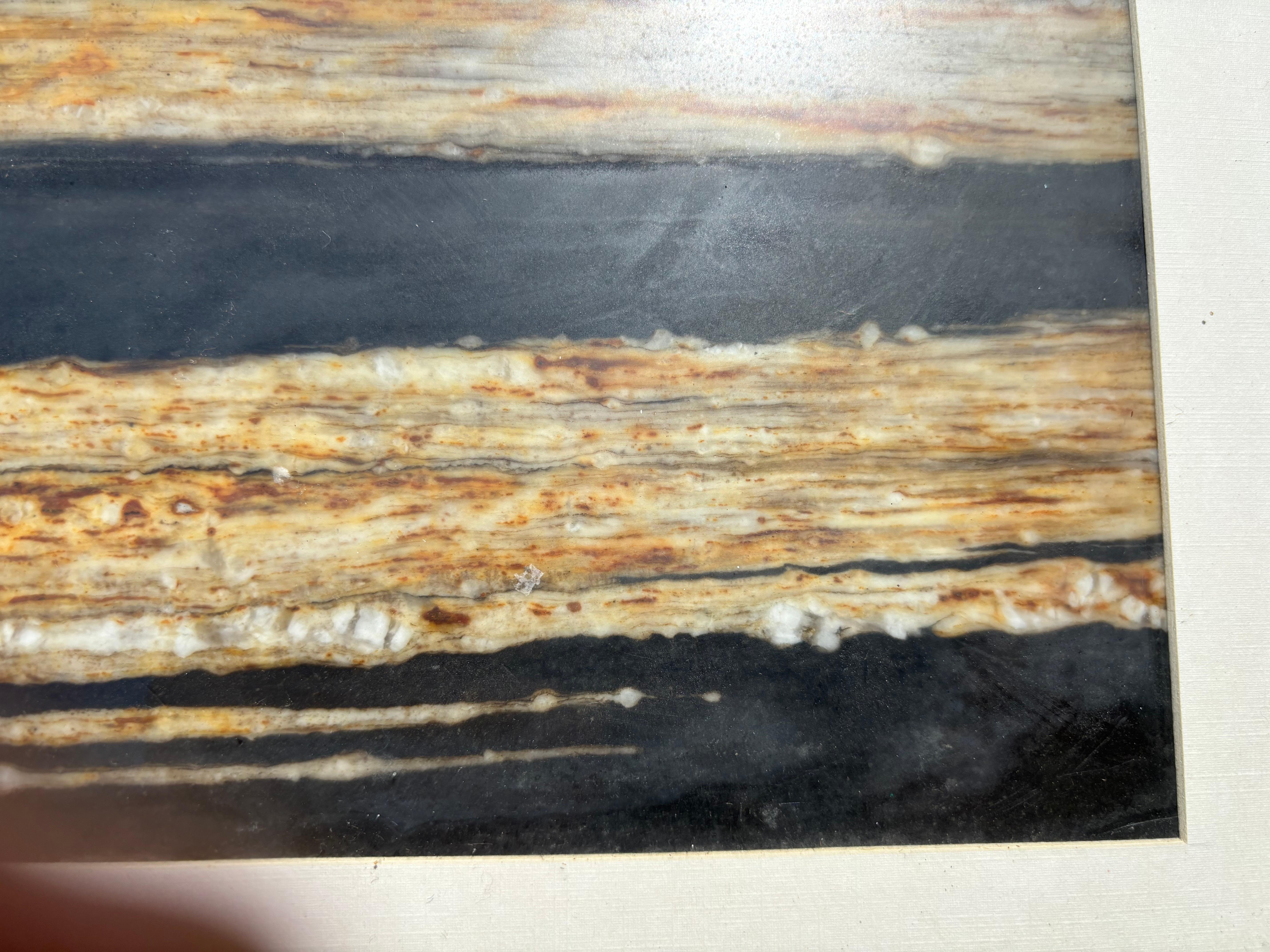 Chinesisch  Sprudelnde Ufer Schwarz-Weiß-Mondlicht Natursteinmalerei (Marmor) im Angebot