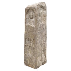Colonna buddista cinese in pietra Steele