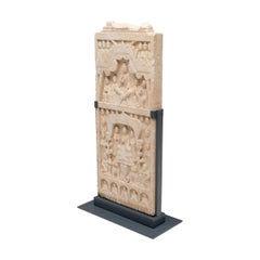 Chinese Buddhist White Marble Relief Stele