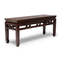 Banc chinois en laque de Bourgogne, c. 1900