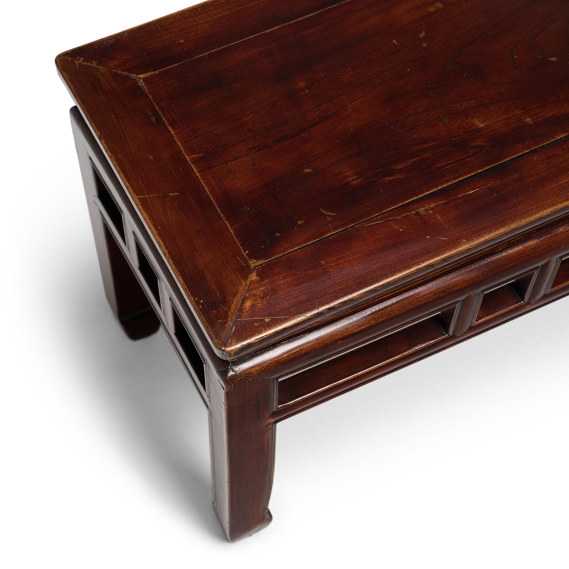 Chinois Banc chinois en laque de Bourgogne, c. 1900 en vente