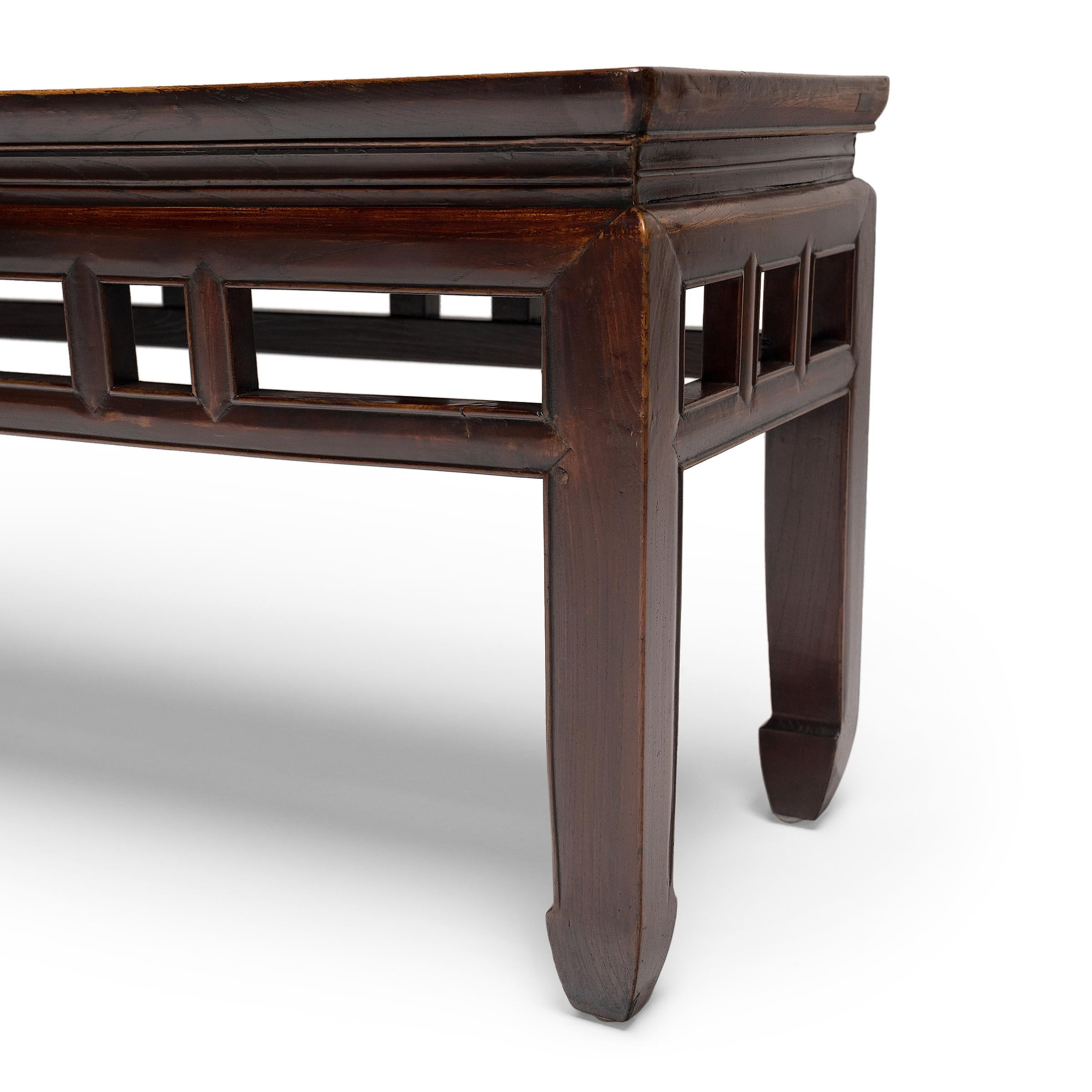 Laqué Banc chinois en laque de Bourgogne, c. 1900 en vente