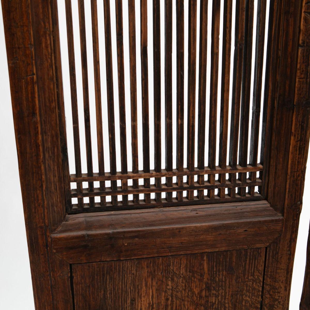 Chinese Burgundy Lacquer Room Dividers, Shanxi, circa 1840 For Sale 1