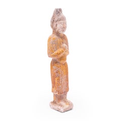 Chinese Yellow Glazed Mingqi Spirit Scholar