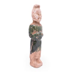 Green Glazed Chinese Mingqi Spirit Scholar