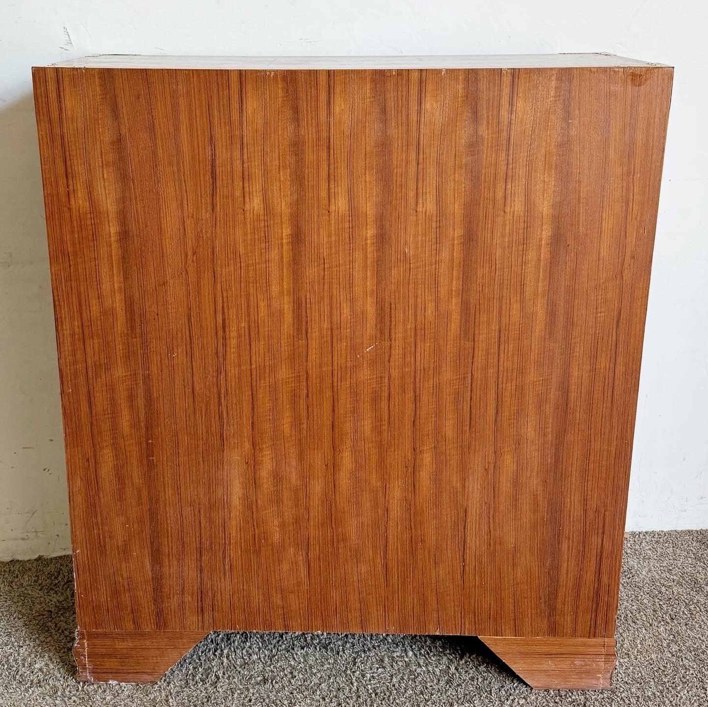 Chinese Burl Wood and Gold Armoire/Chest of Drawers For Sale 5