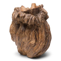 Chinese Burled Brush Pot, c. 1900