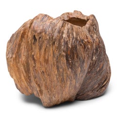 Chinese Burled Brush Pot, c. 1900